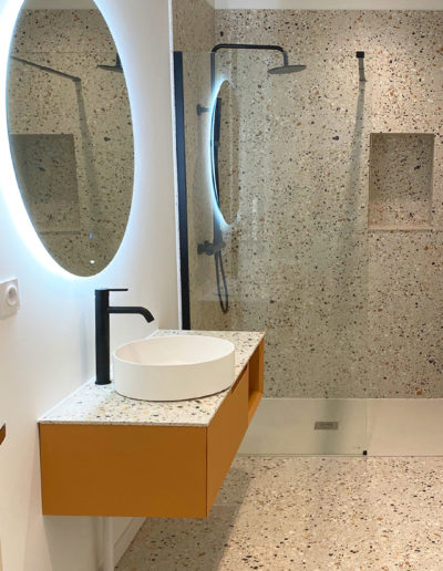 Belle salle de bains moderne - Appartement Vacances Sète - Les Clés Secrètes